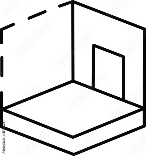 Minimalist room illustration Vector