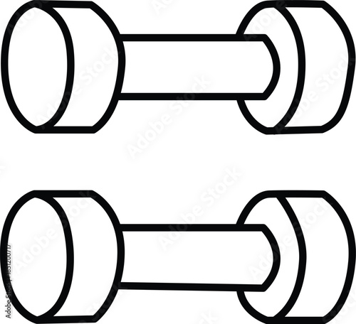 Pair of dumbbells Vector
