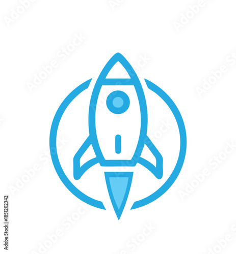 space rocket vector illustration
