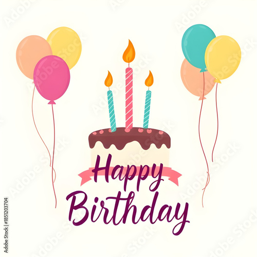 kids birthday card cake art, child-friendly cake illustration, adorable cartoon cake greeting, bright colorful children's card, cute candle pastry image, friendly happy birthday message, classroom bir