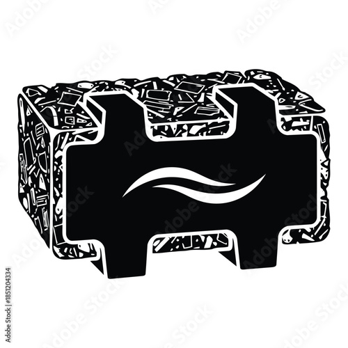 Intricate amazon box design isolated on white background, Vector