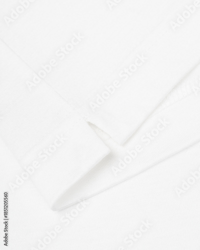 White Cotton T-Shirt Side Slit Hem