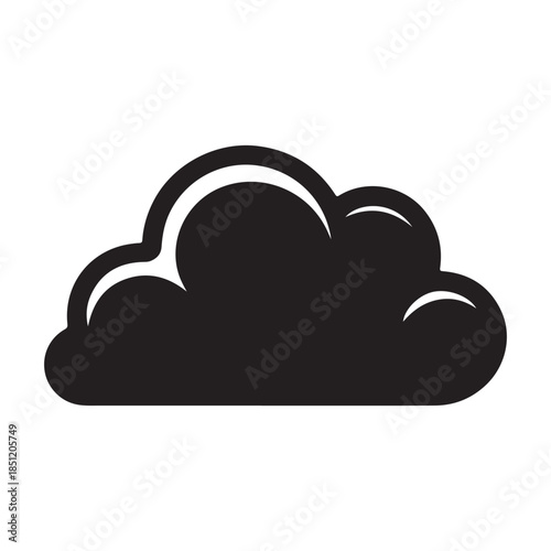 vector illustration of a cloud . vector eps 10