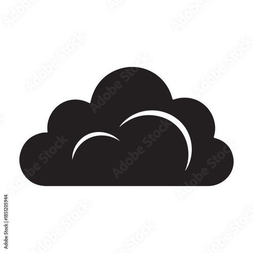 vector illustration of a cloud . vector eps 10