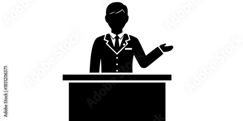 Mall Information Concierge Service Silhouette