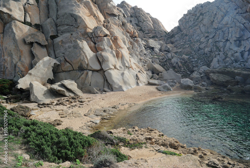 La spiaggia di Cala Grande a Capo Testa