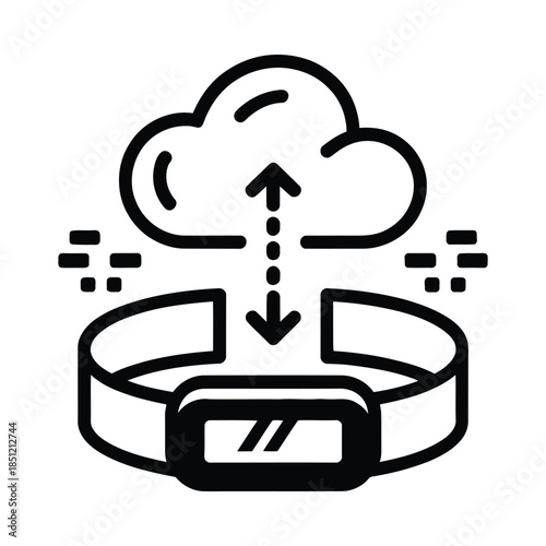 Cloud connected fitness tracker