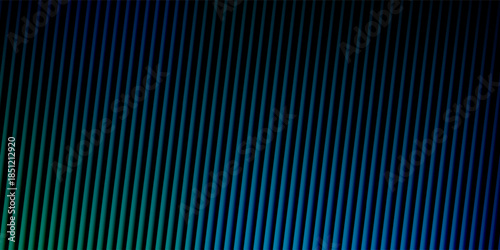 Futuristic neon texture with vibrant shades of blue green gradients and bright smooth fluted vertical lines. Bold dynamic design blending smooth tones and radiant colors for modern visual art project