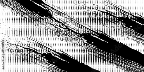 Abstract halftone wave dots background. Futuristic twisted grunge pattern, dots, circles. Vector modern optical pop art texture for posters, business cards and etc