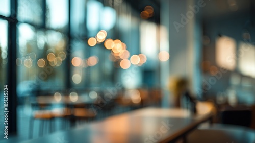 Wallpaper Mural Soft focus image of a modern interior space with warm bokeh lights creating an inviting ambiance Torontodigital.ca