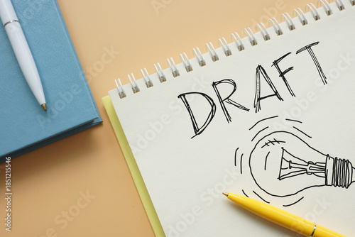 Φωτογραφία Draft Version of Business Plan - Work in Progress, Productivity Struggle and Bur