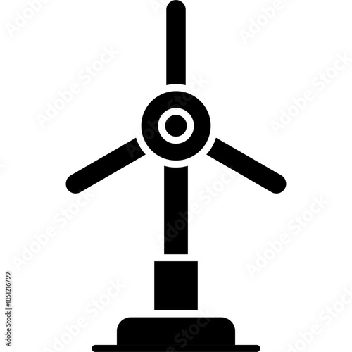 Windmill Icon Vector Element