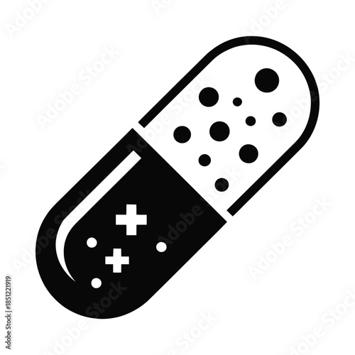 Medical capsule with medication inside