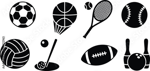 set of vector Sports Ball vector