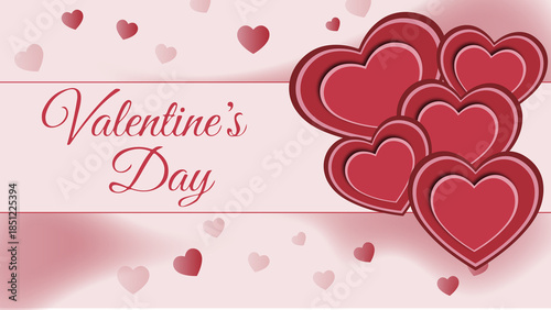 Valentine's Day - romantic background with hearts