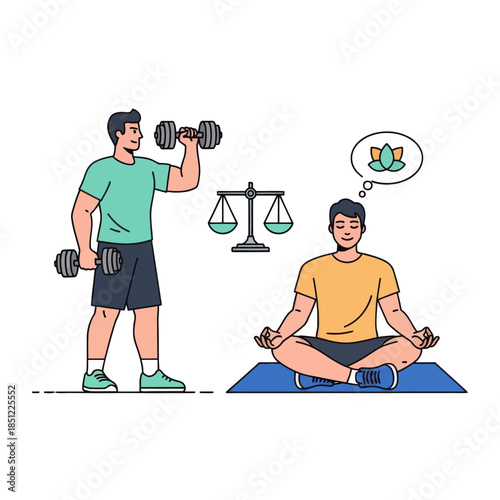 Balancing Physical Strength and Mental Calmness in a Wellness Practice