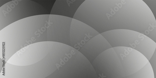 Abstract black gradient background with ambient geometric shapes vector. Blurred soft grey light modern wallpaper for decorative illustration, desktop, cover, contents, books, presentation, etc.