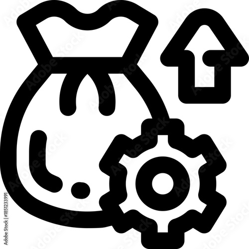 management line icon. Clean and minimalist vector icon for websites, mobile apps, presentations, and logos. Fully scalable and customizable for any project.