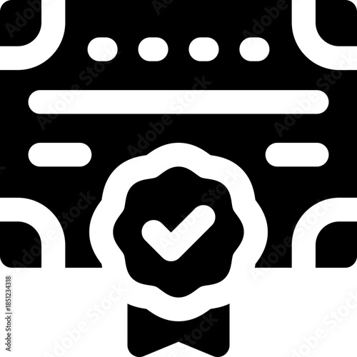 bond glyph icon. Strong and solid vector icon for websites, mobile interfaces, presentations, and visual branding. High quality and easy to edit.