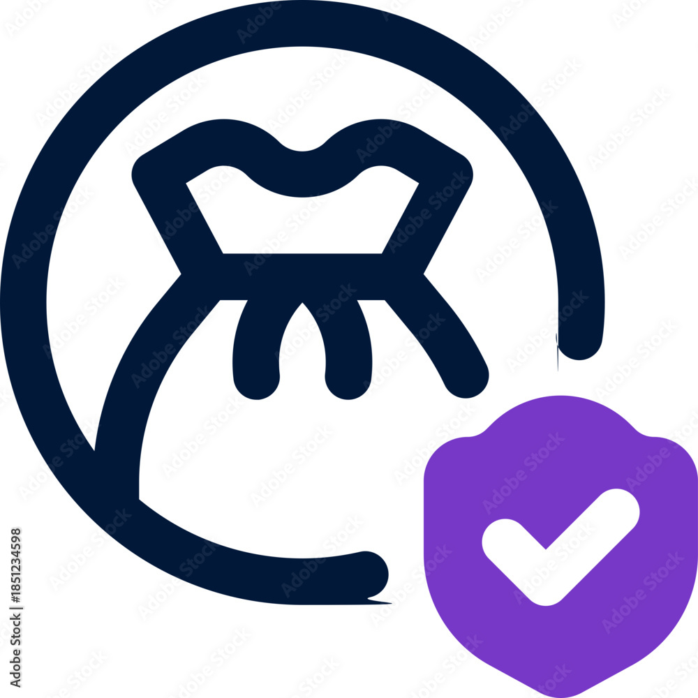 Fototapeta premium protection duotone icon. Sleek and modern vector icon for websites, mobile apps, marketing materials, and corporate design. Fully scalable and ready to use.