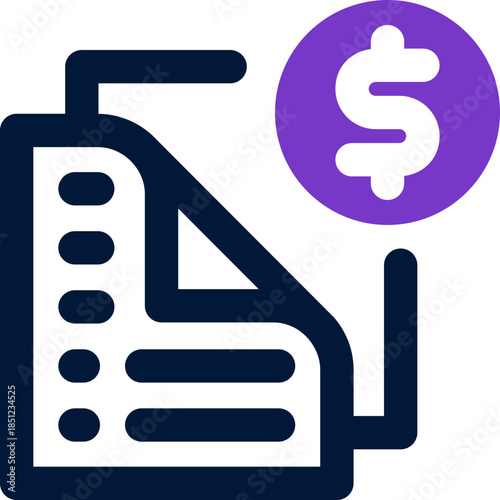 document duotone icon. Sleek and modern vector icon for websites, mobile apps, marketing materials, and corporate design. Fully scalable and ready to use.