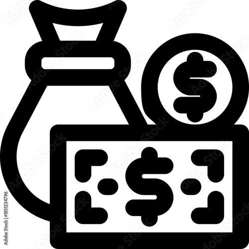 money line icon. Clean and minimalist vector icon for websites, mobile apps, presentations, and logos. Fully scalable and customizable for any project.