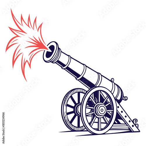 Firing tube ejecting light flare cannon 1