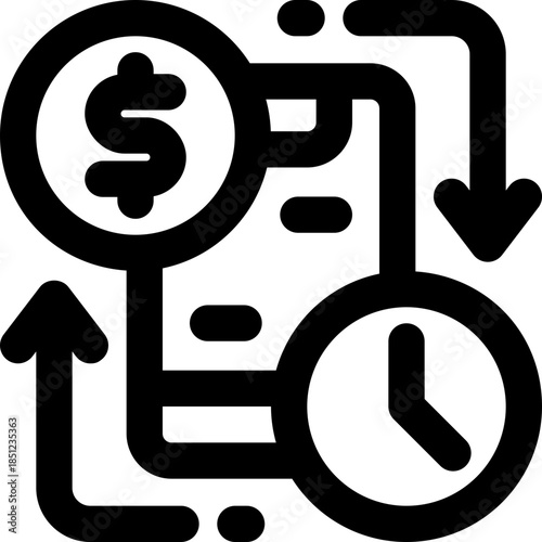 transaction history line icon. Clean and minimalist vector icon for websites, mobile apps, presentations, and logos. Fully scalable and customizable for any project.