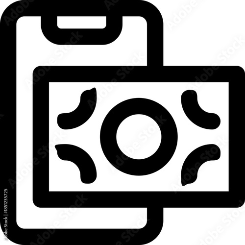 transaction line icon. Clean and minimalist vector icon for websites, mobile apps, presentations, and logos. Fully scalable and customizable for any project.