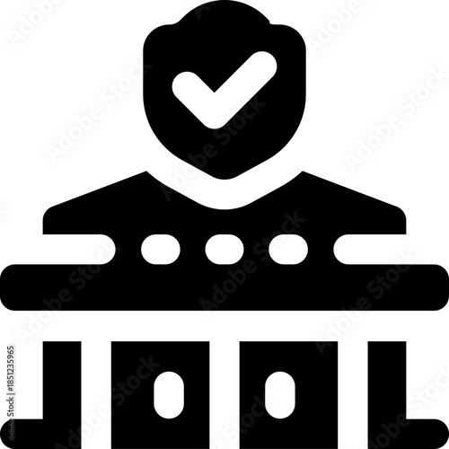 insurance glyph icon. Strong and solid vector icon for websites, mobile interfaces, presentations, and visual branding. High quality and easy to edit.