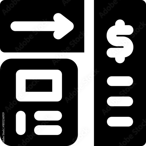calculation glyph icon. Strong and solid vector icon for websites, mobile interfaces, presentations, and visual branding. High quality and easy to edit.
