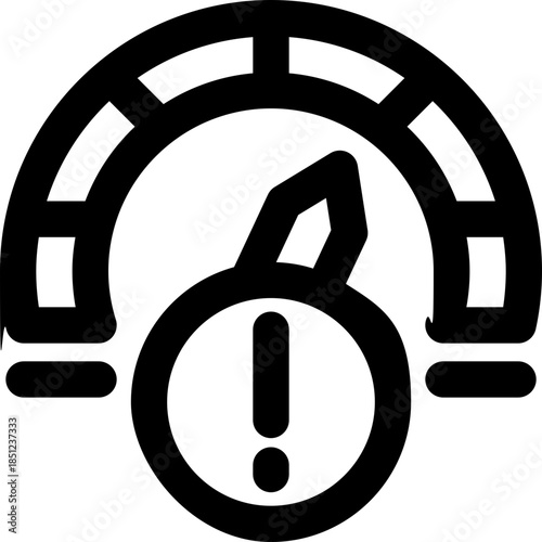 tolerance line icon. Clean and minimalist vector icon for websites, mobile apps, presentations, and logos. Fully scalable and customizable for any project.