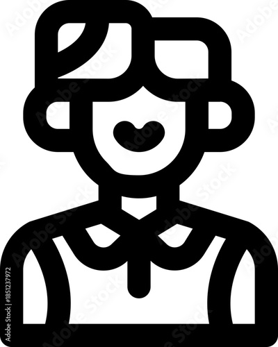 client line icon. Clean and minimalist vector icon for websites, mobile apps, presentations, and logos. Fully scalable and customizable for any project.