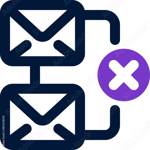 fake email duotone icon. Sleek and modern vector icon for websites, mobile apps, marketing materials, and corporate design. Fully scalable and ready to use.