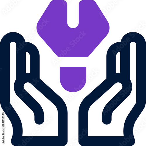 service duotone icon. Sleek and modern vector icon for websites, mobile apps, marketing materials, and corporate design. Fully scalable and ready to use.