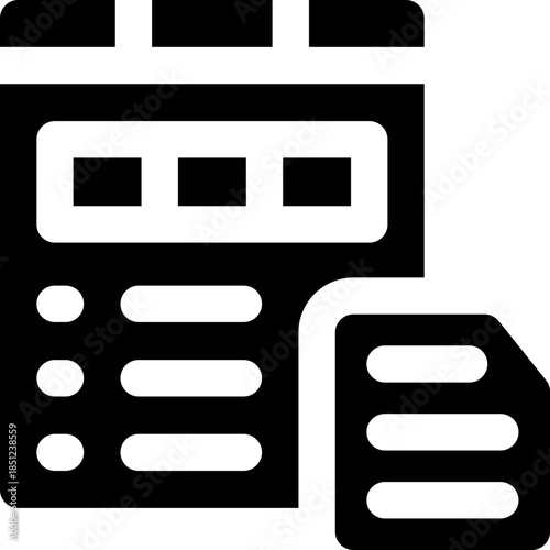 media glyph icon. Strong and solid vector icon for websites, mobile interfaces, presentations, and visual branding. High quality and easy to edit.