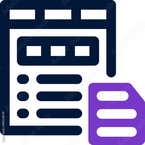 media duotone icon. Sleek and modern vector icon for websites, mobile apps, marketing materials, and corporate design. Fully scalable and ready to use.