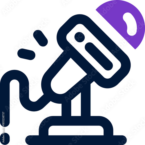 microphone duotone icon. Sleek and modern vector icon for websites, mobile apps, marketing materials, and corporate design. Fully scalable and ready to use.