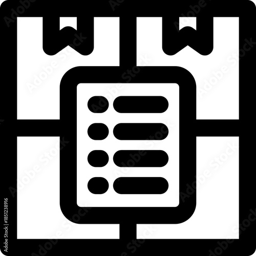 inventory line icon. Clean and minimalist vector icon for websites, mobile apps, presentations, and logos. Fully scalable and customizable for any project.