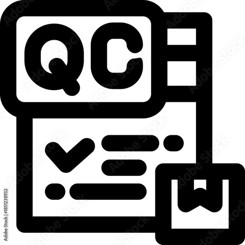 quality control line icon. Clean and minimalist vector icon for websites, mobile apps, presentations, and logos. Fully scalable and customizable for any project.