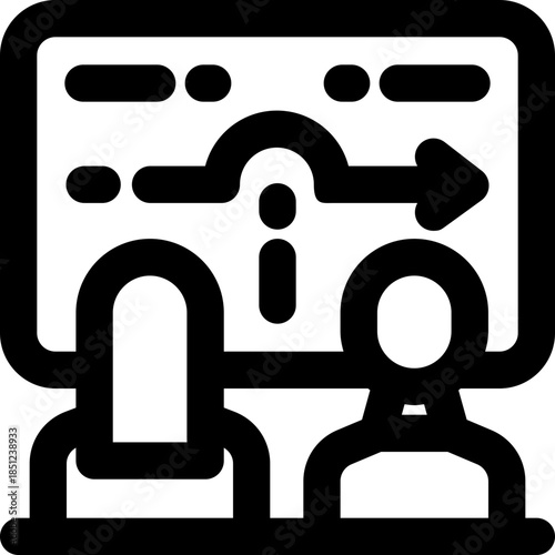 sprint line icon. Clean and minimalist vector icon for websites, mobile apps, presentations, and logos. Fully scalable and customizable for any project.