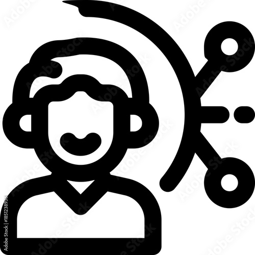 coordination line icon. Clean and minimalist vector icon for websites, mobile apps, presentations, and logos. Fully scalable and customizable for any project.