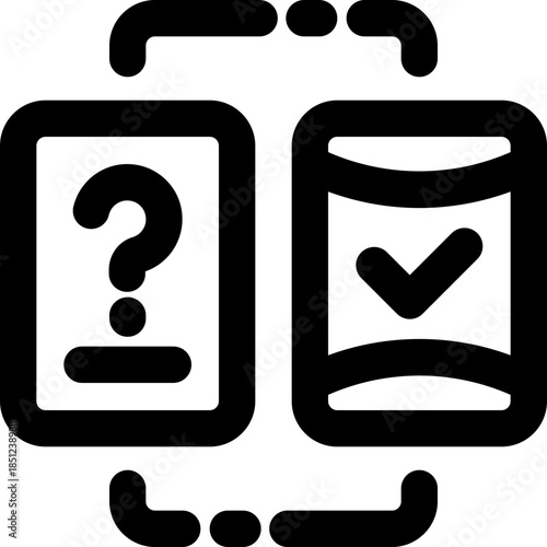 correction line icon. Clean and minimalist vector icon for websites, mobile apps, presentations, and logos. Fully scalable and customizable for any project.