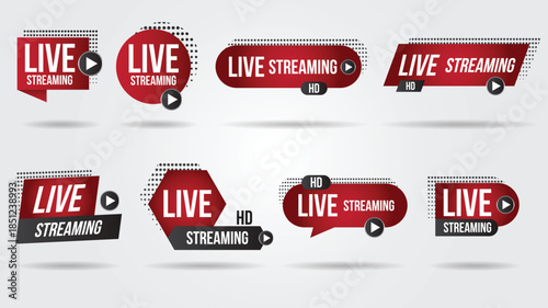 Live streaming badges and overlays