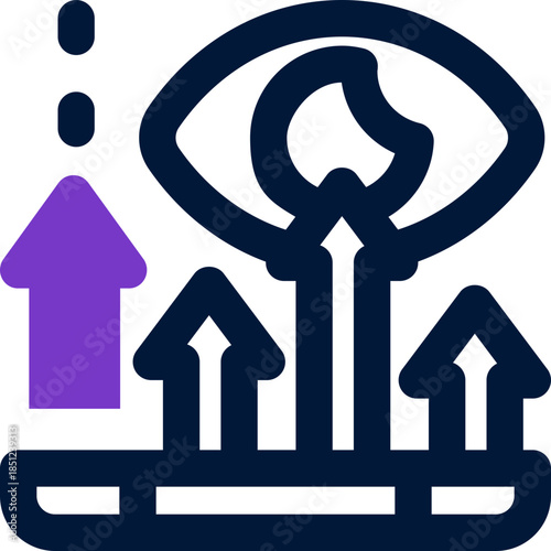 vision duotone icon. Sleek and modern vector icon for websites, mobile apps, marketing materials, and corporate design. Fully scalable and ready to use.