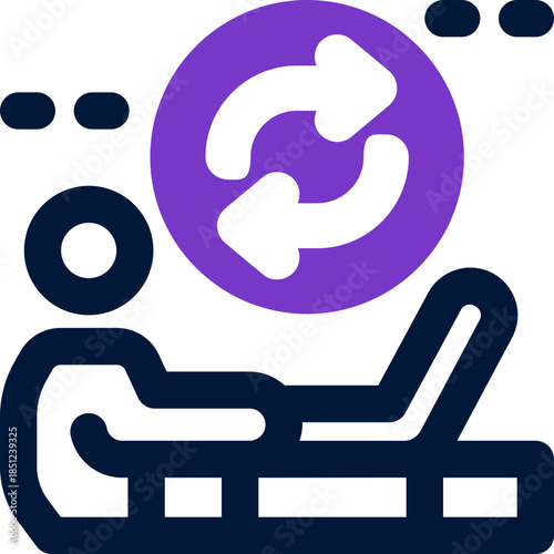 working duotone icon. Sleek and modern vector icon for websites, mobile apps, marketing materials, and corporate design. Fully scalable and ready to use.