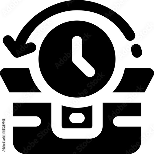 pre order glyph icon. Strong and solid vector icon for websites, mobile interfaces, presentations, and visual branding. High quality and easy to edit.