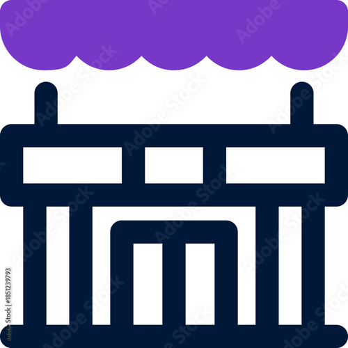 shop duotone icon. Sleek and modern vector icon for websites, mobile apps, marketing materials, and corporate design. Fully scalable and ready to use.