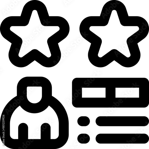 review product line icon. Clean and minimalist vector icon for websites, mobile apps, presentations, and logos. Fully scalable and customizable for any project.