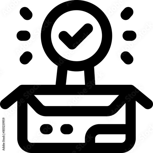 search product line icon. Clean and minimalist vector icon for websites, mobile apps, presentations, and logos. Fully scalable and customizable for any project.